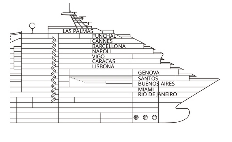 Costa Fortuna - Piani nave - Liveboat sito,forum e blog crociere